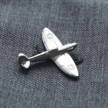 Spitfire Pin Badge Silver